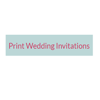 print wedding